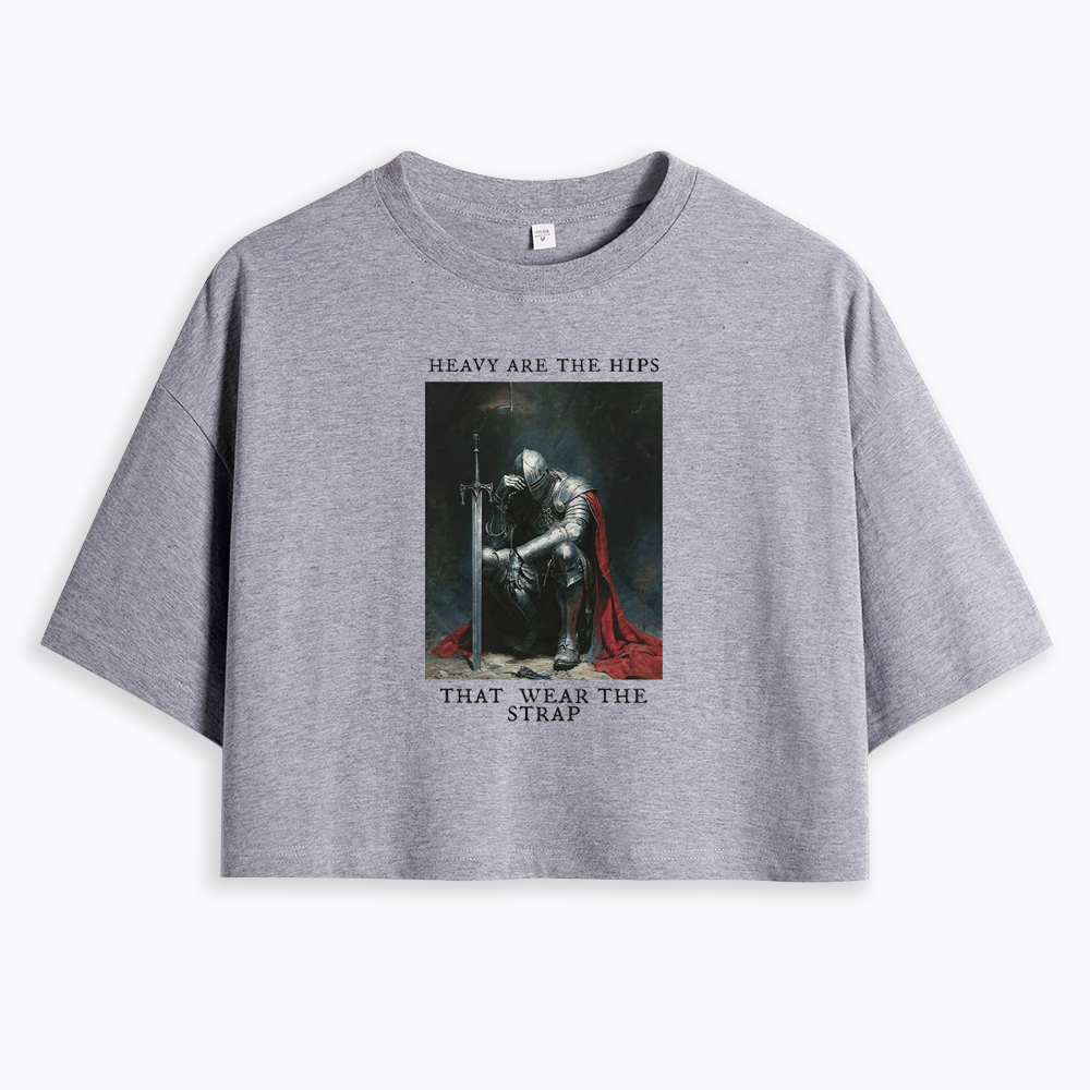 Heavy Are The Hips That Wear The Strap Cropped T-Shirt