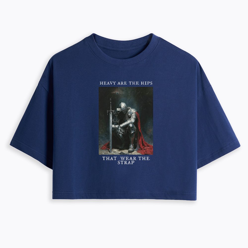 Heavy Are The Hips That Wear The Strap Cropped T-Shirt