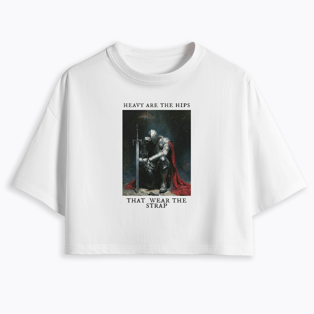 Heavy Are The Hips That Wear The Strap Cropped T-Shirt