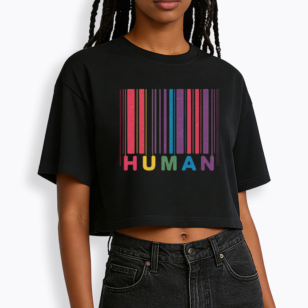 Human Cropped T-Shirt