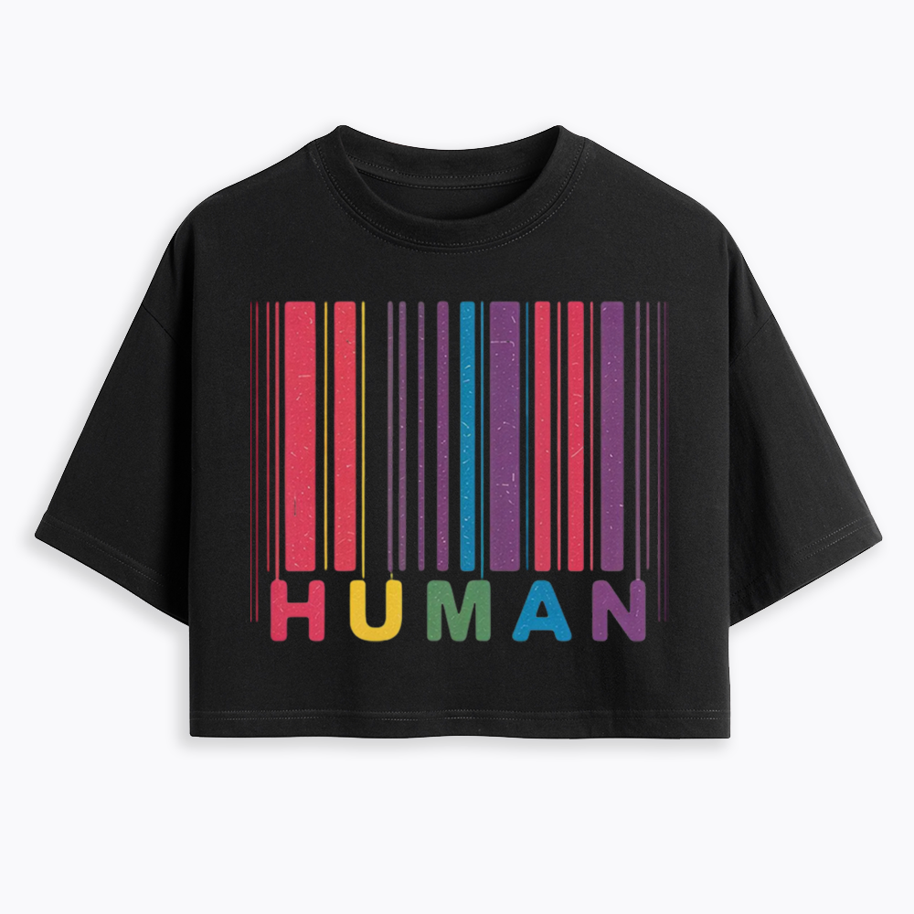Human Cropped T-Shirt