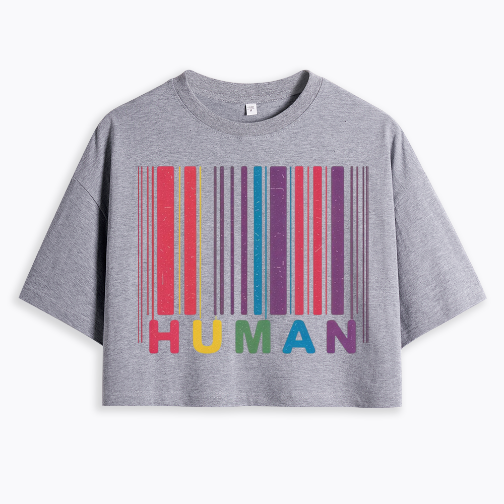 Human Cropped T-Shirt