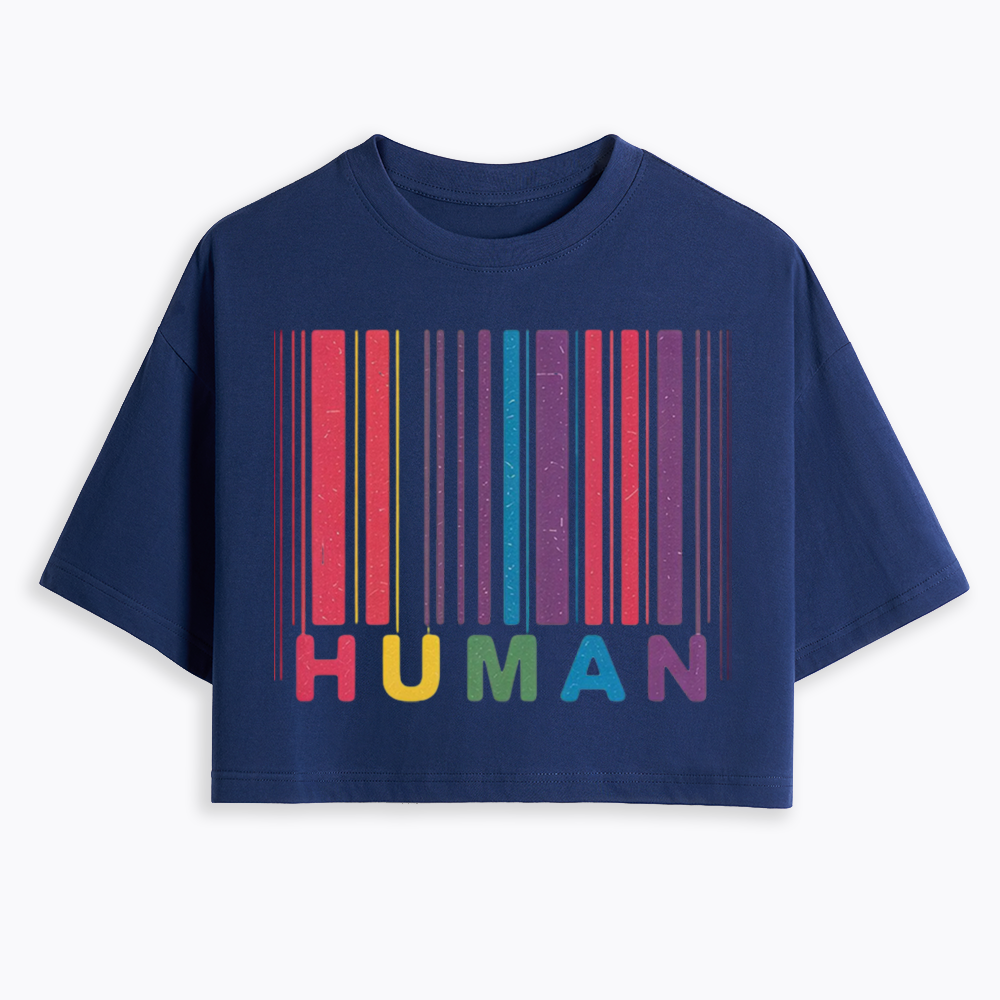 Human Cropped T-Shirt