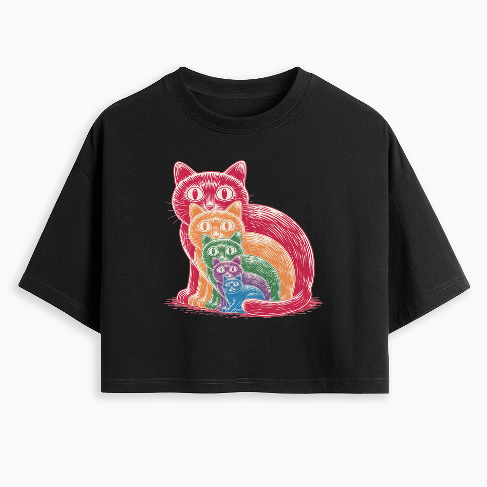 Pride Cat Cropped T-Shirt