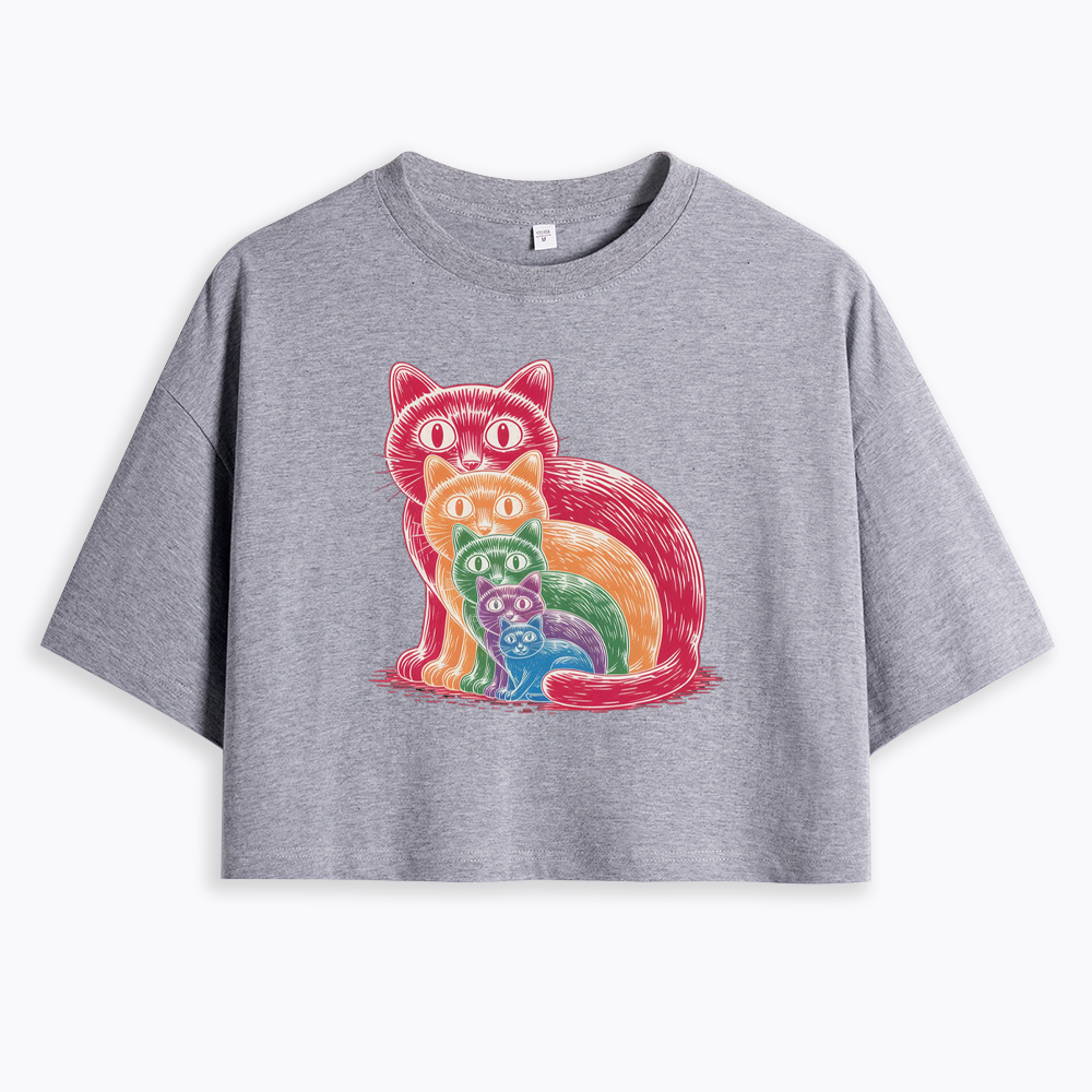 Pride Cat Cropped T-Shirt