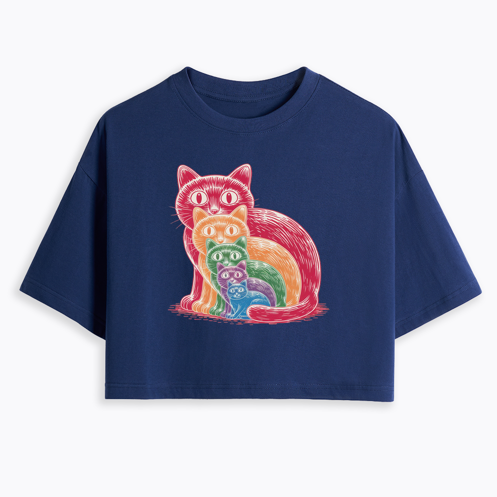 Pride Cat Cropped T-Shirt