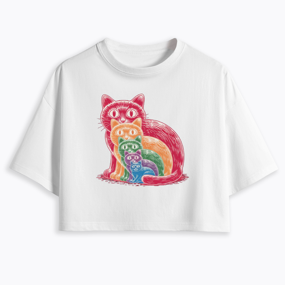 Pride Cat Cropped T-Shirt