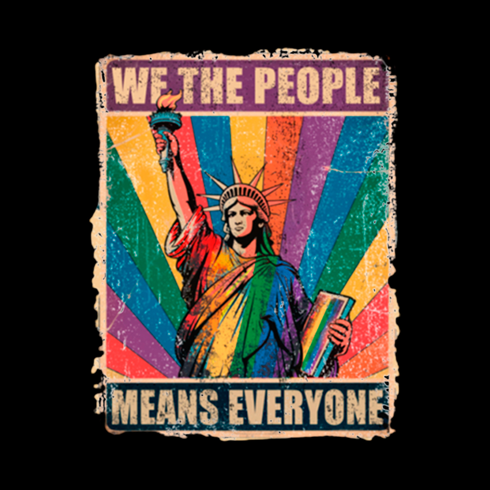 We the People Means Everyone LGBT Pride Cropped T-Shirt