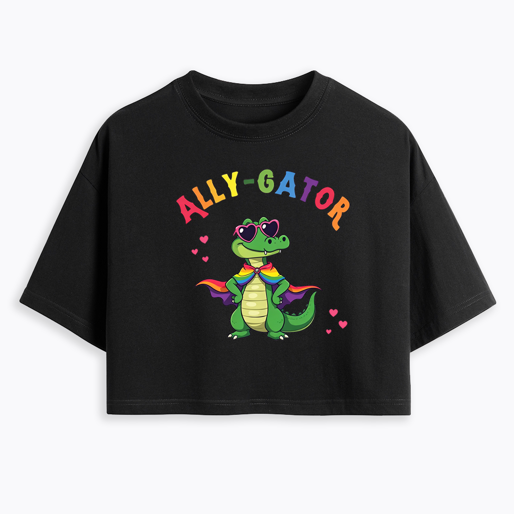 Ally- Gator Cropped T-Shirt