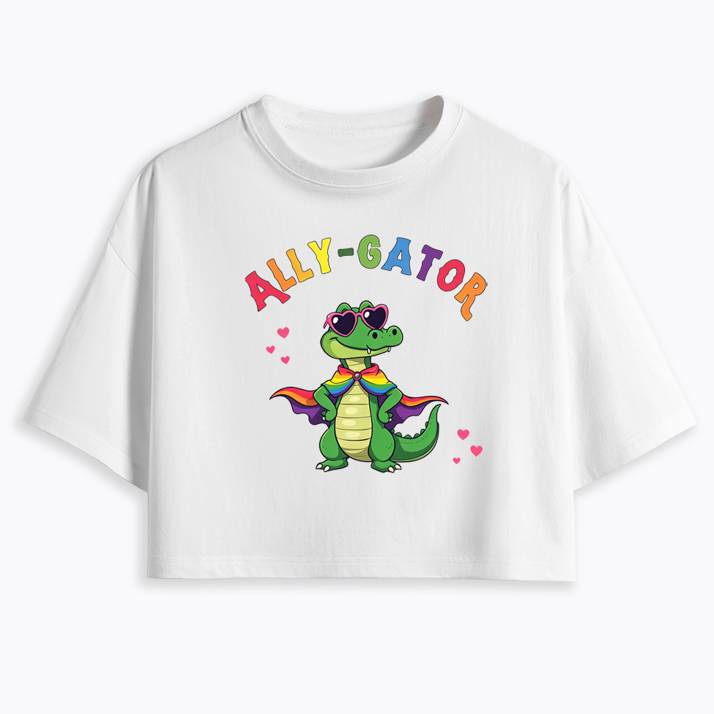 Ally- Gator Cropped T-Shirt