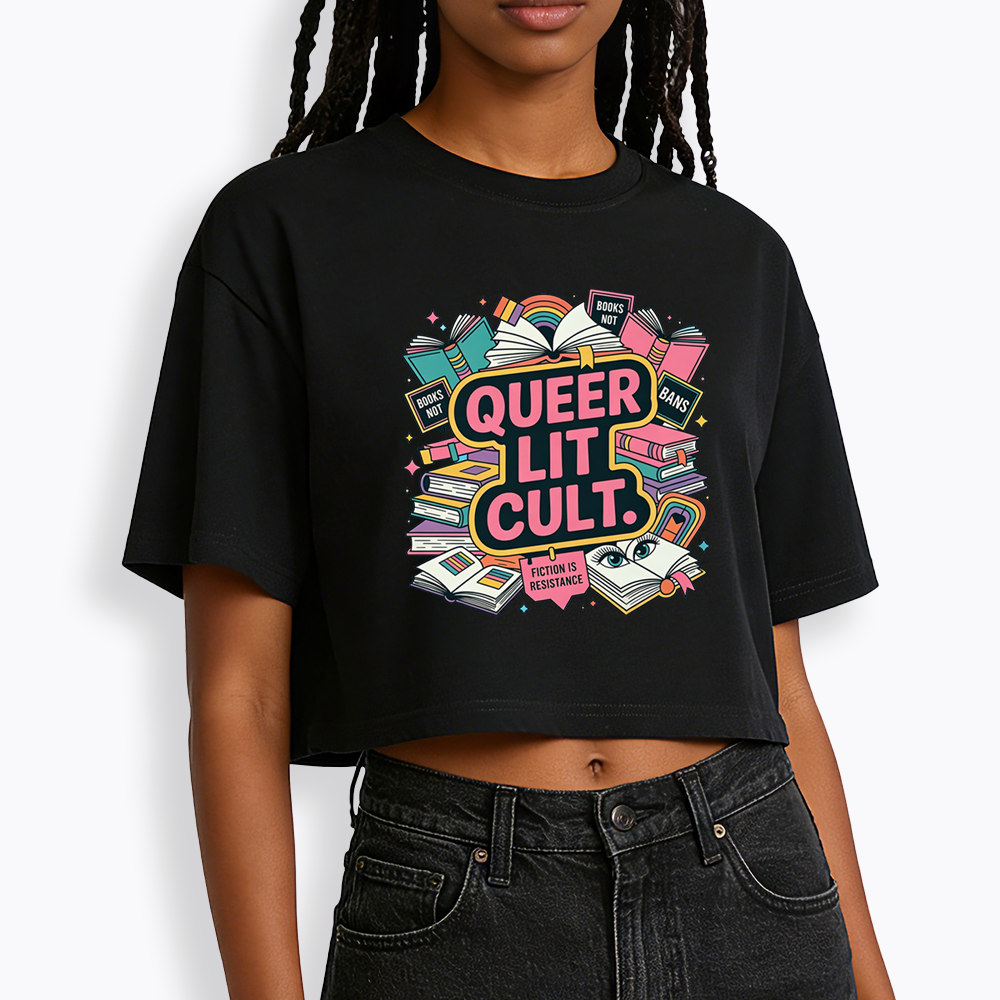 Queer Bookish Cropped T-Shirt