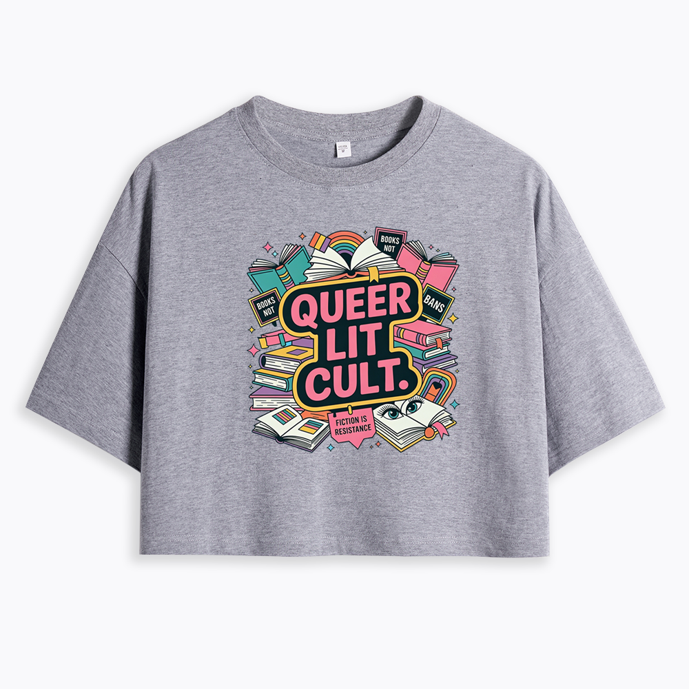 Queer Bookish Cropped T-Shirt