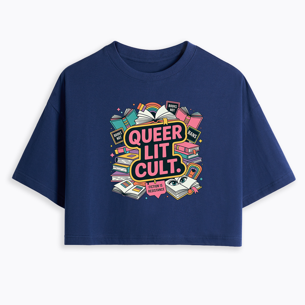 Queer Bookish Cropped T-Shirt