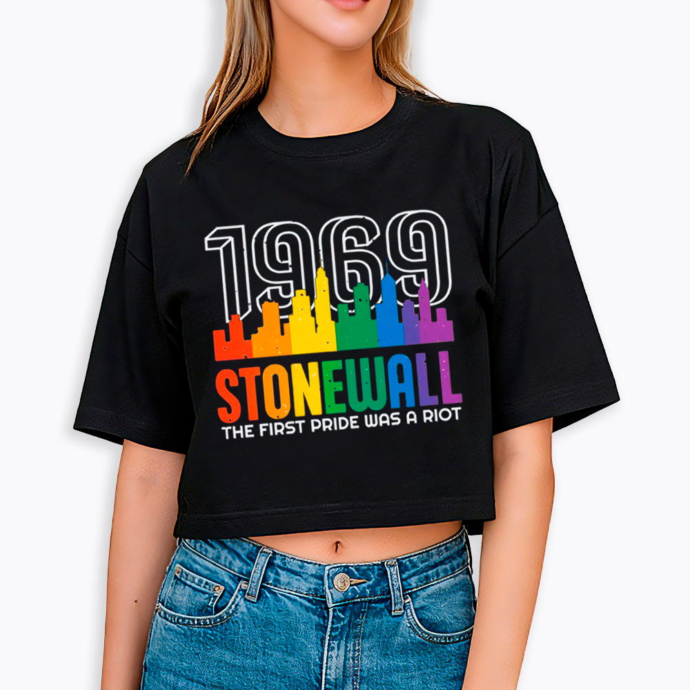 The first Pride Was a Riot Shirt EST 1969 Cropped T-Shirt