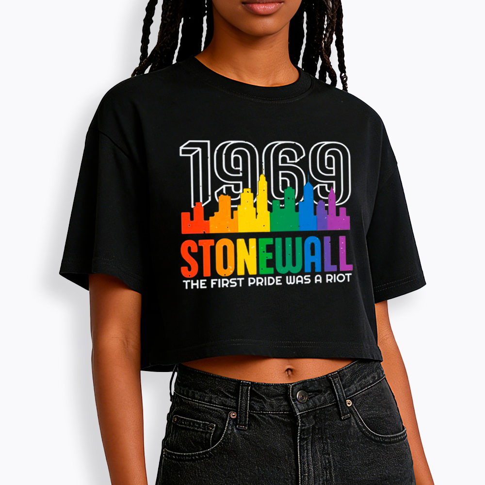 The first Pride Was a Riot Shirt EST 1969 Cropped T-Shirt