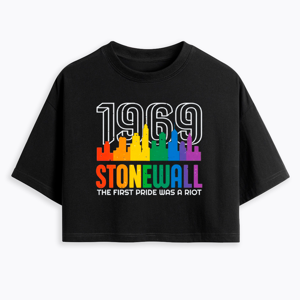 The first Pride Was a Riot Shirt EST 1969 Cropped T-Shirt