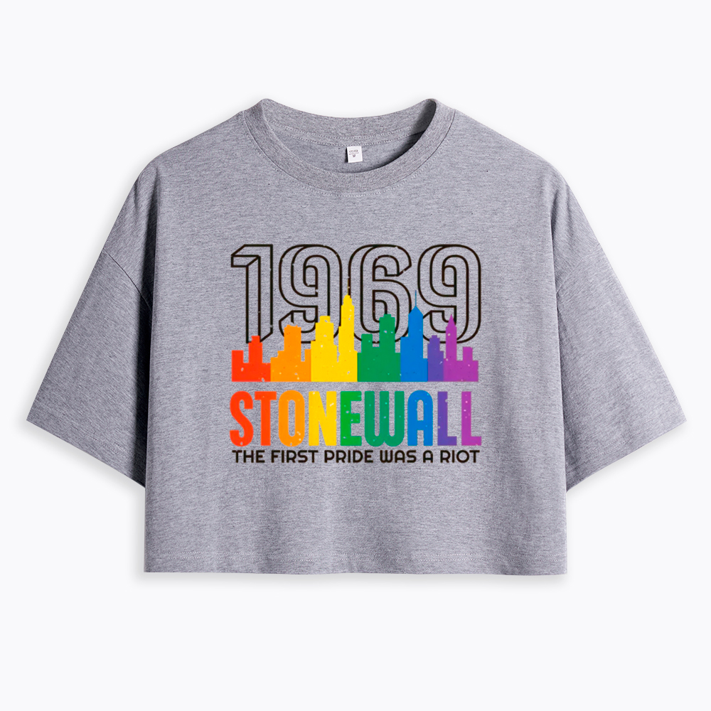 The first Pride Was a Riot Shirt EST 1969 Cropped T-Shirt