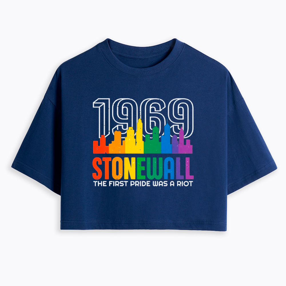 The first Pride Was a Riot Shirt EST 1969 Cropped T-Shirt