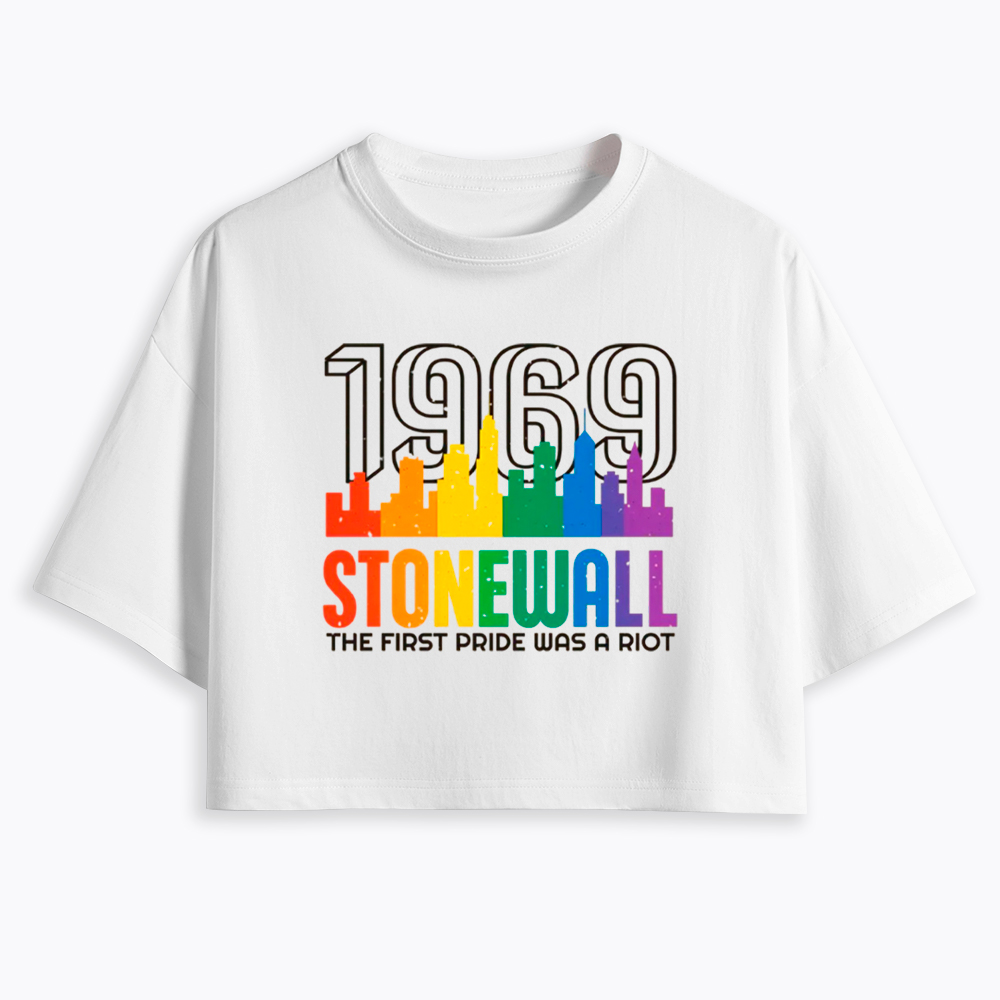 The first Pride Was a Riot Shirt EST 1969 Cropped T-Shirt
