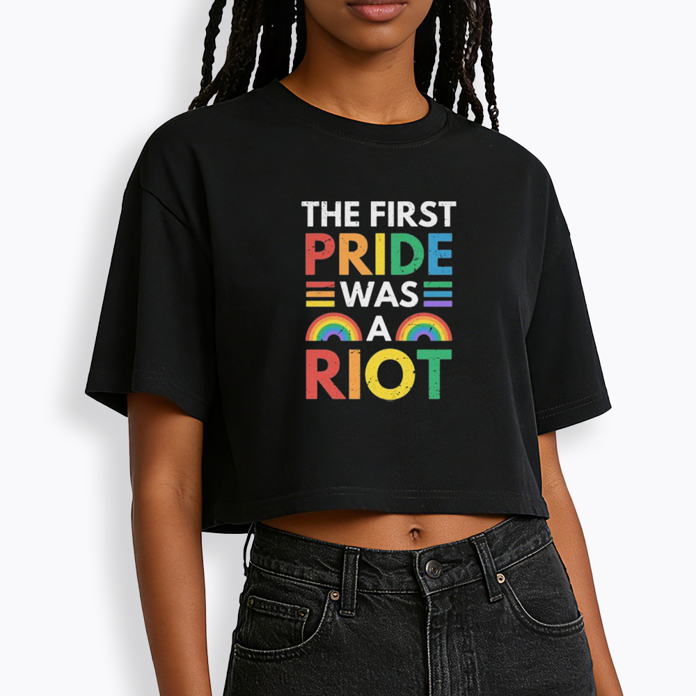 The First Pride Was A Riot Cropped T-Shirt