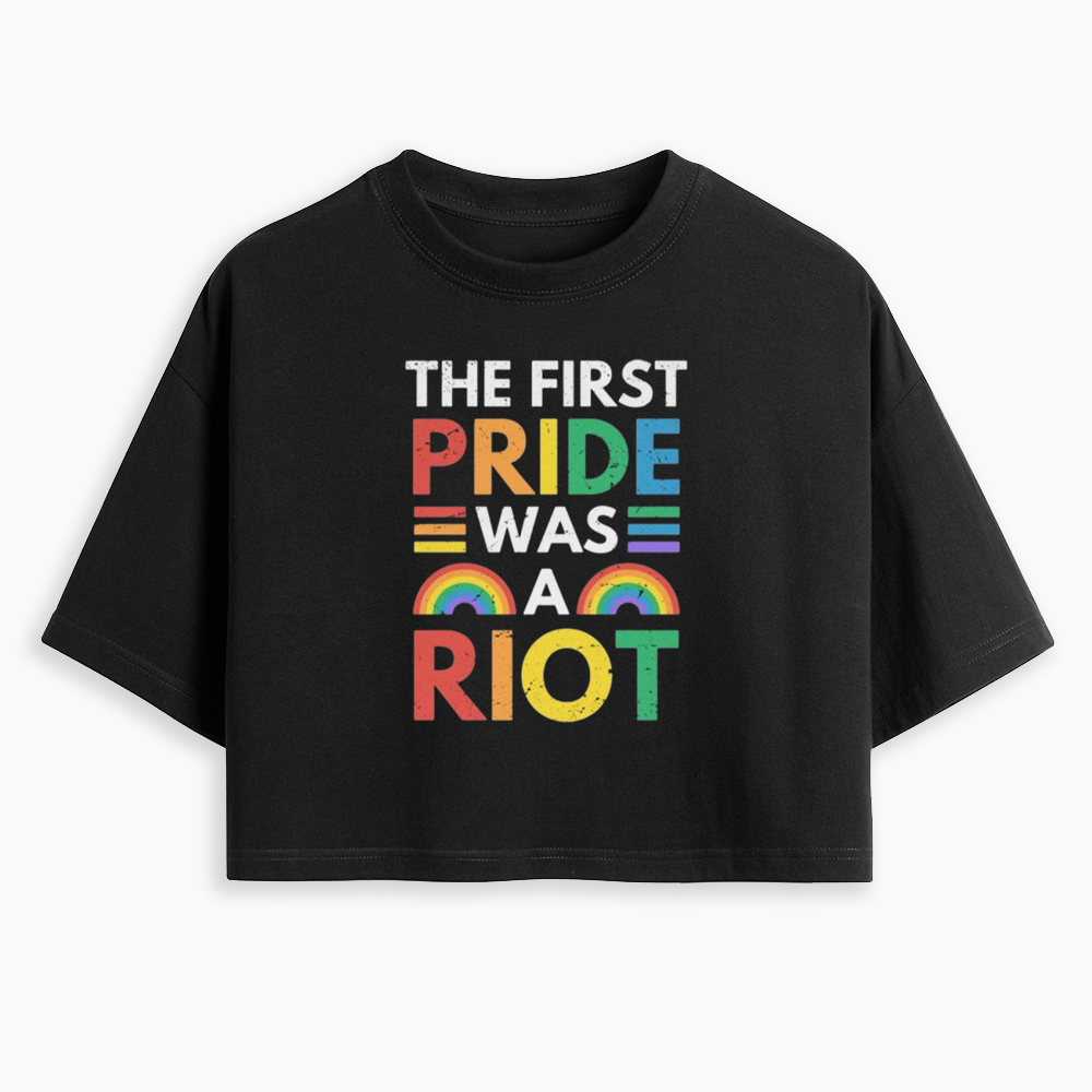 The First Pride Was A Riot Cropped T-Shirt