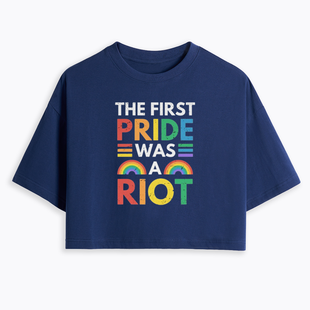The First Pride Was A Riot Cropped T-Shirt