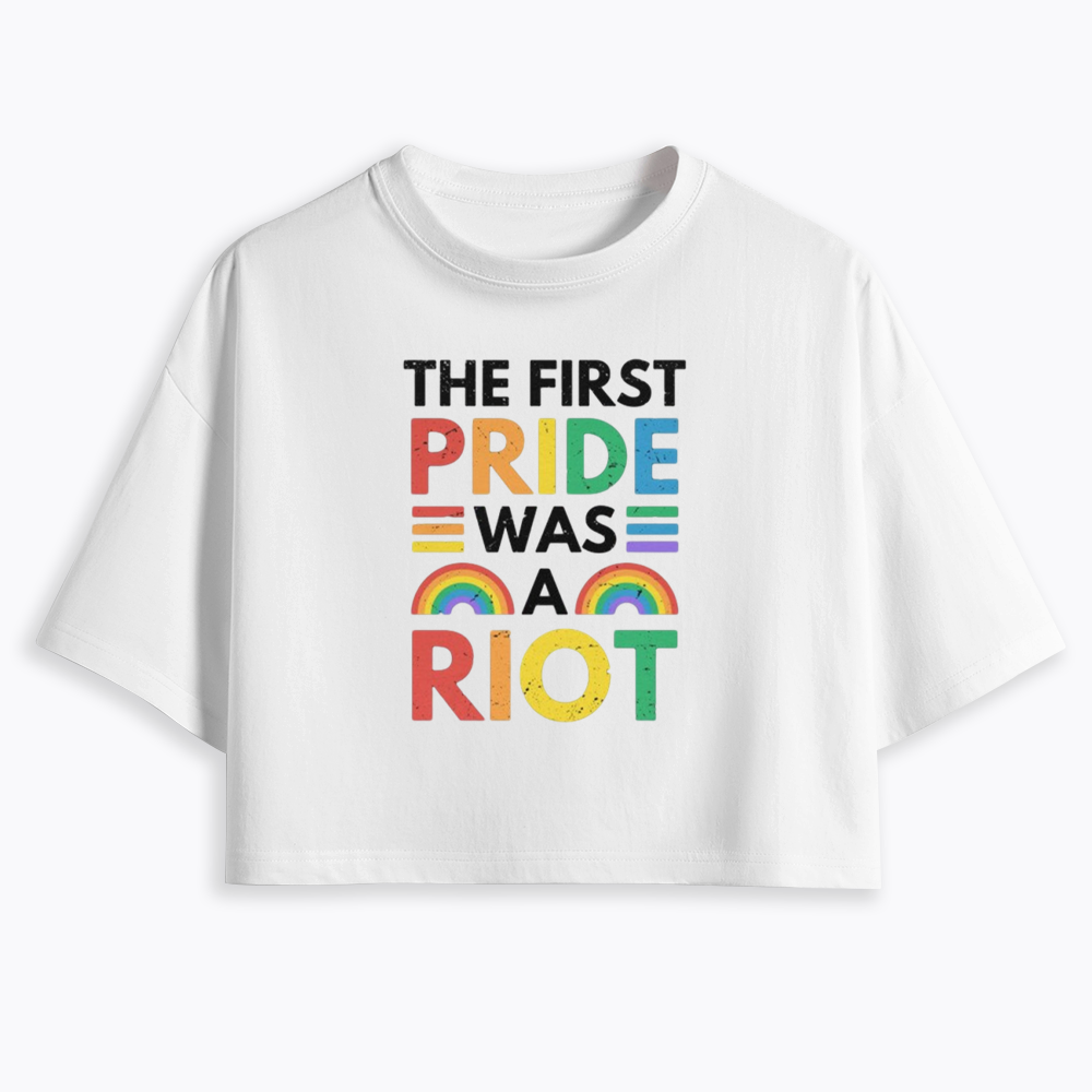 The First Pride Was A Riot Cropped T-Shirt