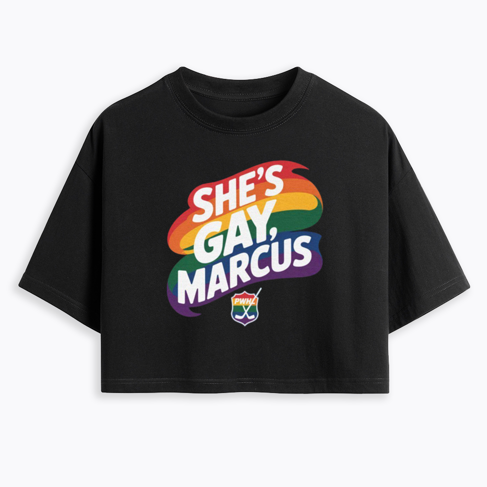 She's Gay Marcus Cropped T-Shirt