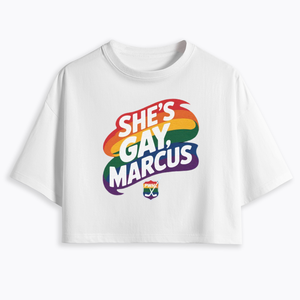 She's Gay Marcus Cropped T-Shirt
