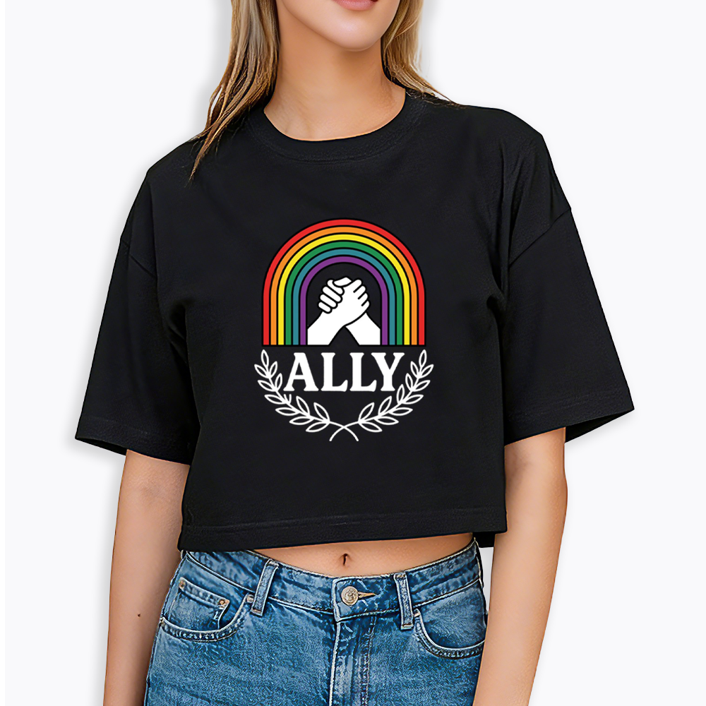 Lgbtq Ally Cropped T-Shirt