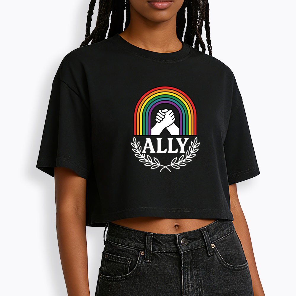 Lgbtq Ally Cropped T-Shirt