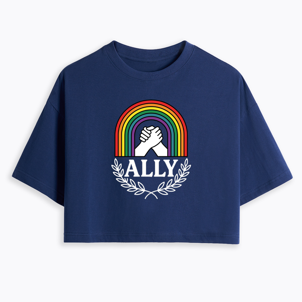 Lgbtq Ally Cropped T-Shirt