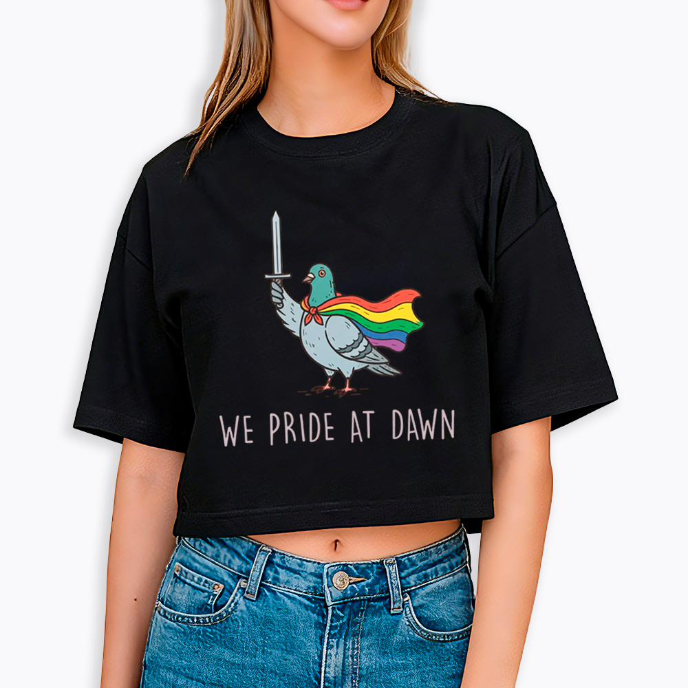 We Pride At Dawn Cropped T-Shirt