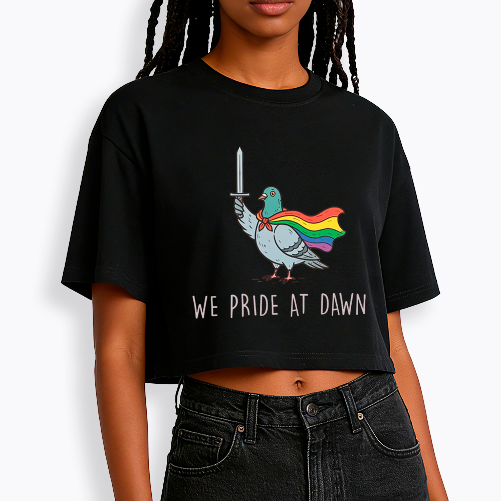 We Pride At Dawn Cropped T-Shirt