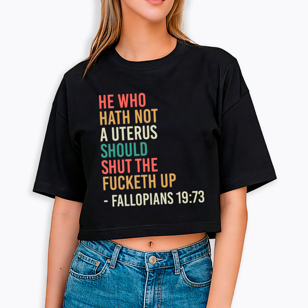 Pro Choice Feminist Women Rights Cropped T-Shirt
