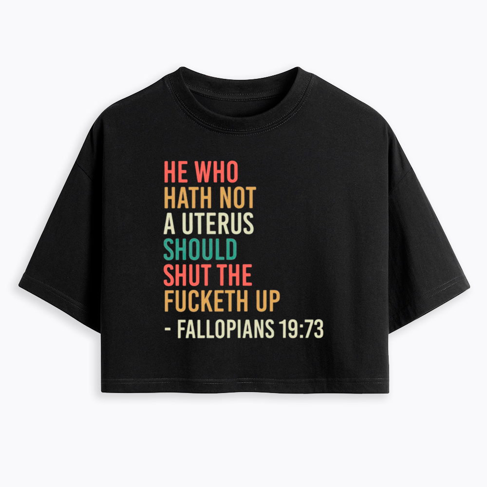 Pro Choice Feminist Women Rights Cropped T-Shirt