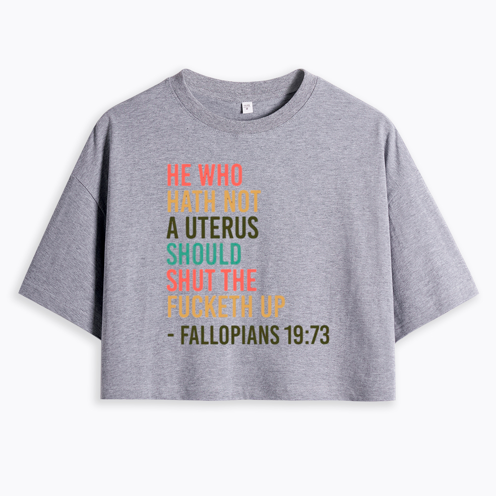 Pro Choice Feminist Women Rights Cropped T-Shirt