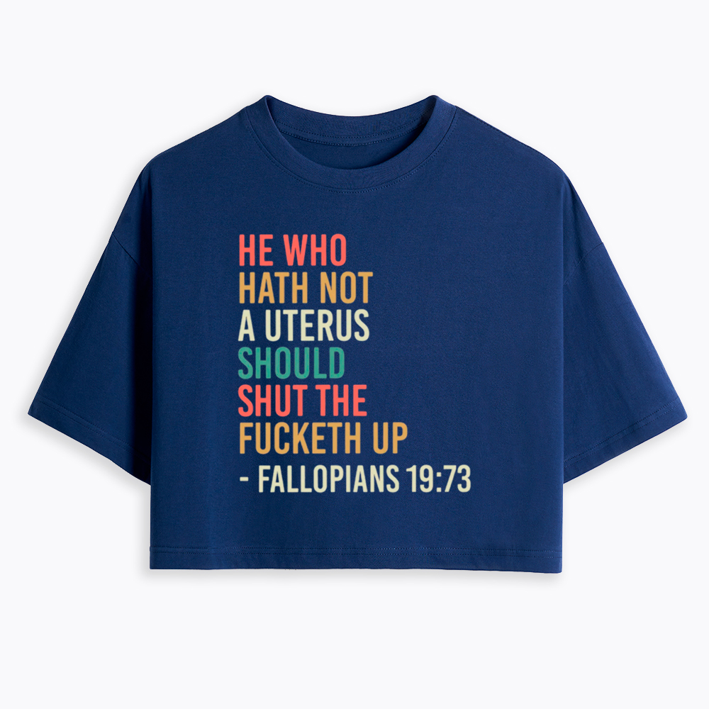 Pro Choice Feminist Women Rights Cropped T-Shirt