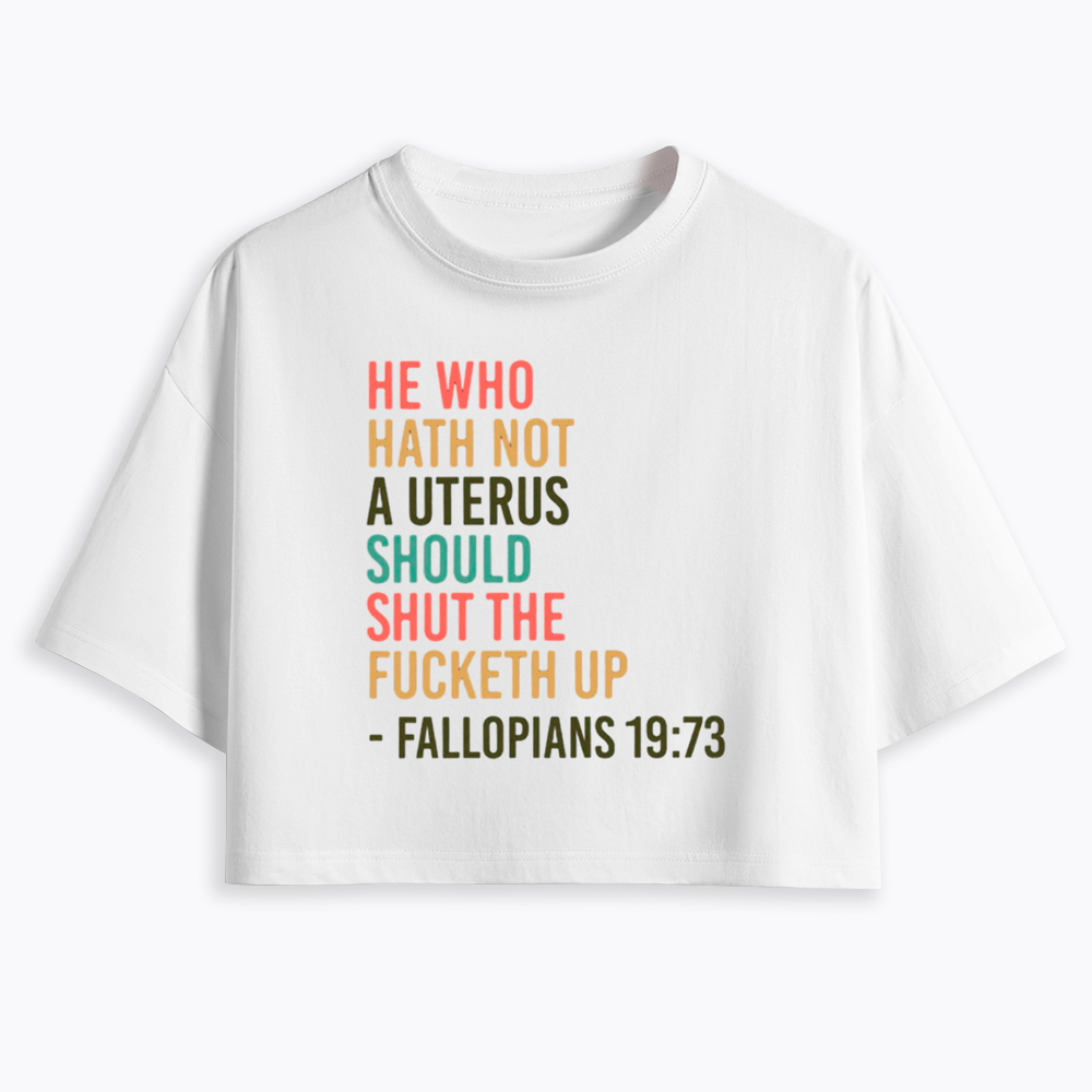 Pro Choice Feminist Women Rights Cropped T-Shirt