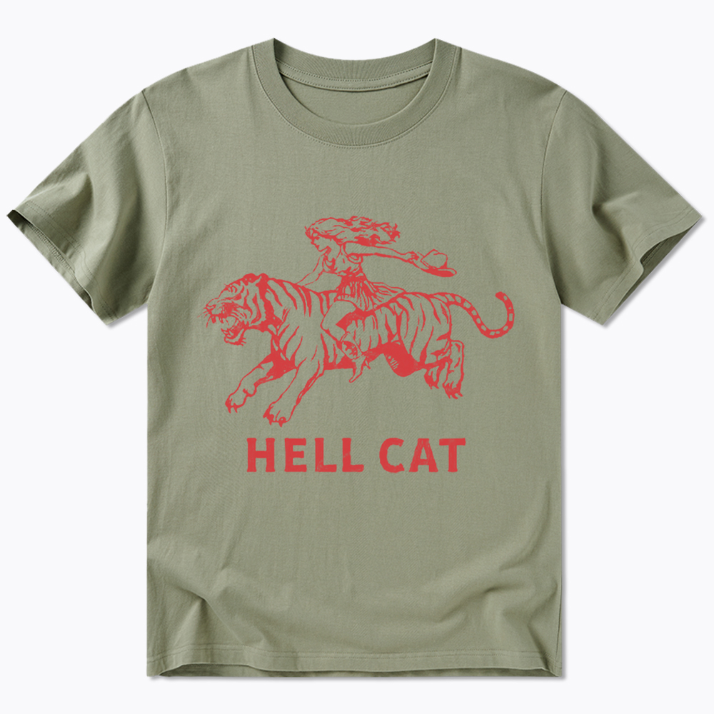 Vintage Cowgirl Hell Cat Classic T-Shirt