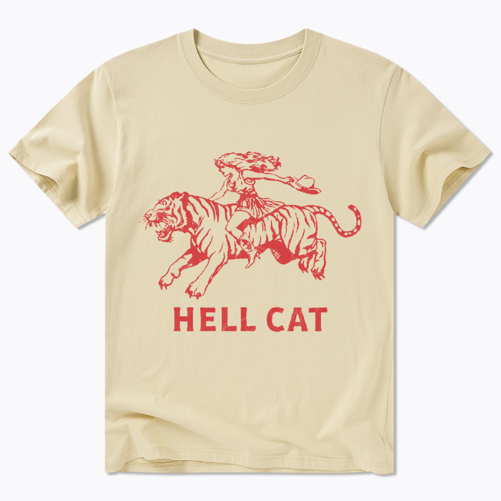 Vintage Cowgirl Hell Cat Classic T-Shirt