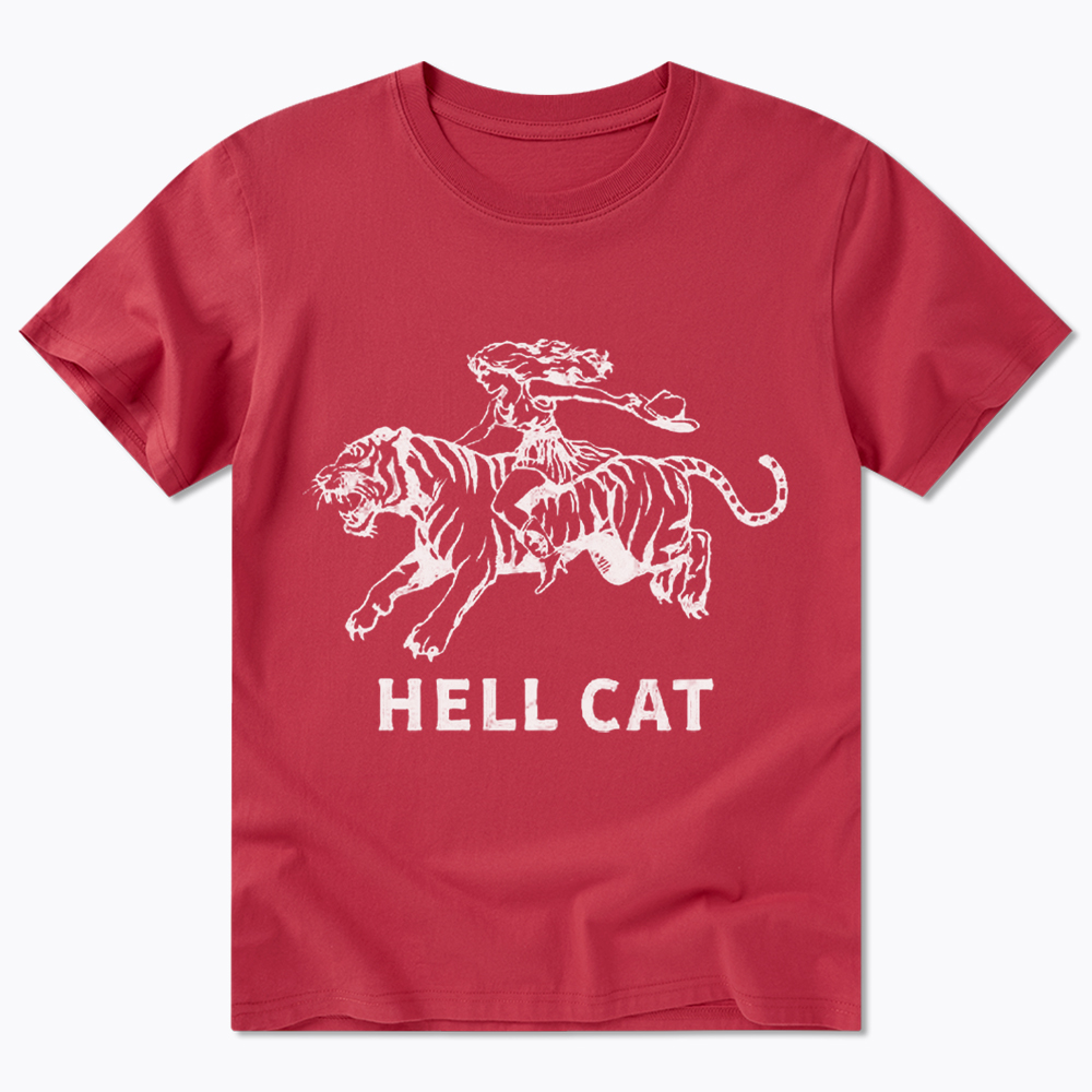 Vintage Cowgirl Hell Cat Classic T-Shirt
