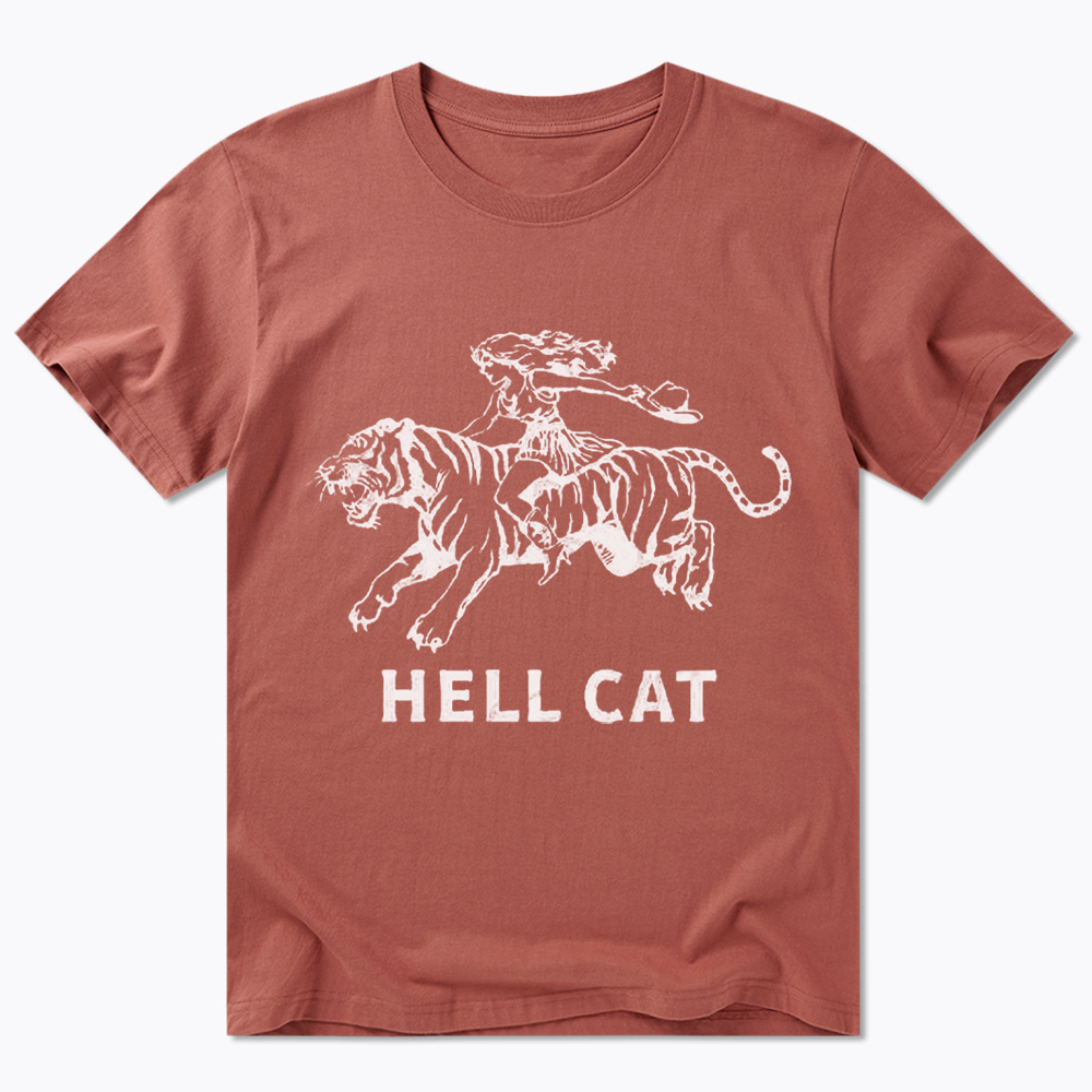 Vintage Cowgirl Hell Cat Classic T-Shirt