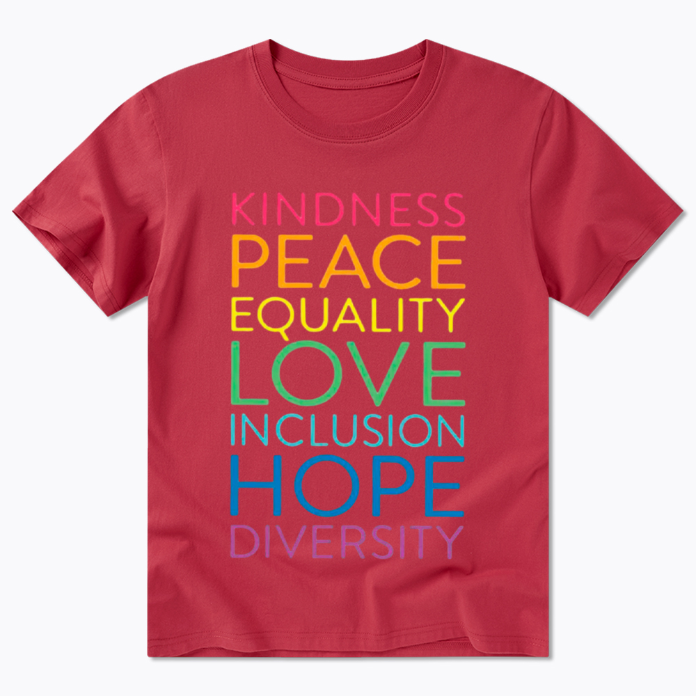 Kindness Peace  Love Equality Inclusion Hope Diversity Be Kind Classic T-Shirt