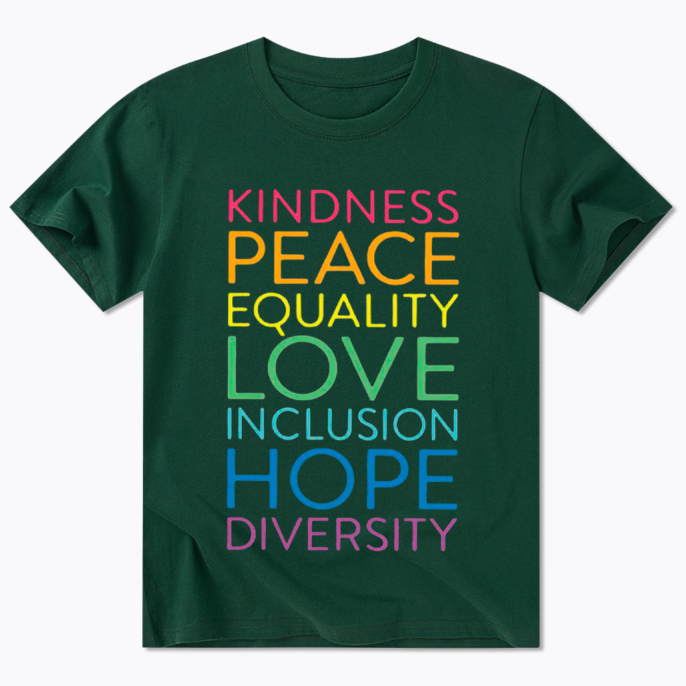 Kindness Peace  Love Equality Inclusion Hope Diversity Be Kind Classic T-Shirt