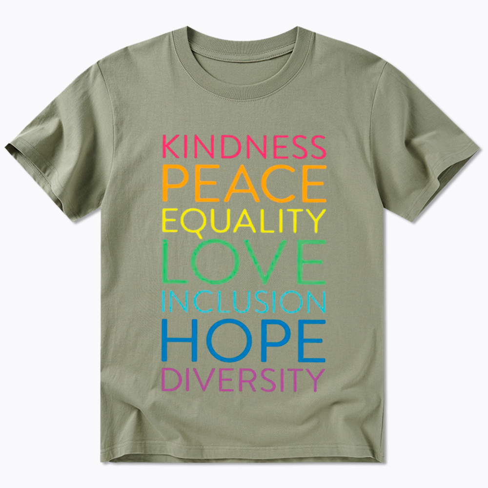 Kindness Peace  Love Equality Inclusion Hope Diversity Be Kind Classic T-Shirt