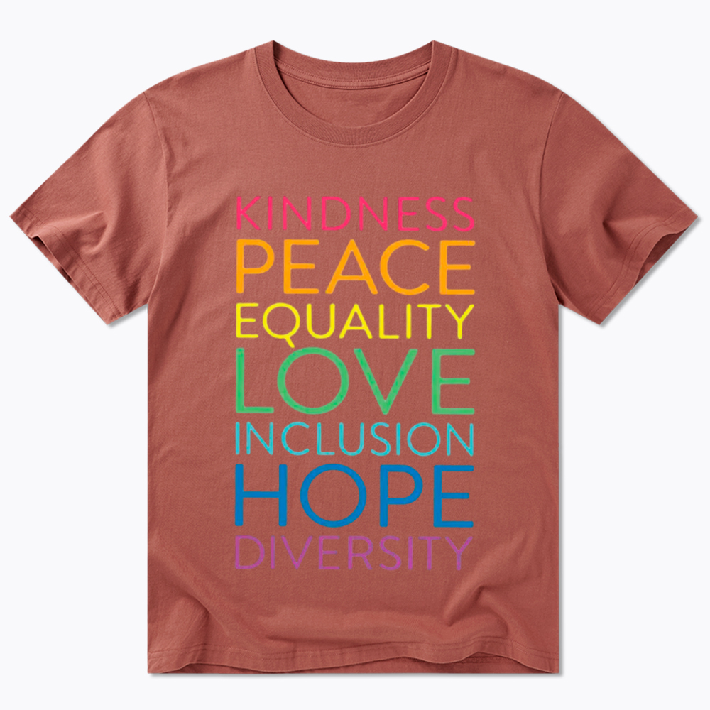Kindness Peace  Love Equality Inclusion Hope Diversity Be Kind Classic T-Shirt