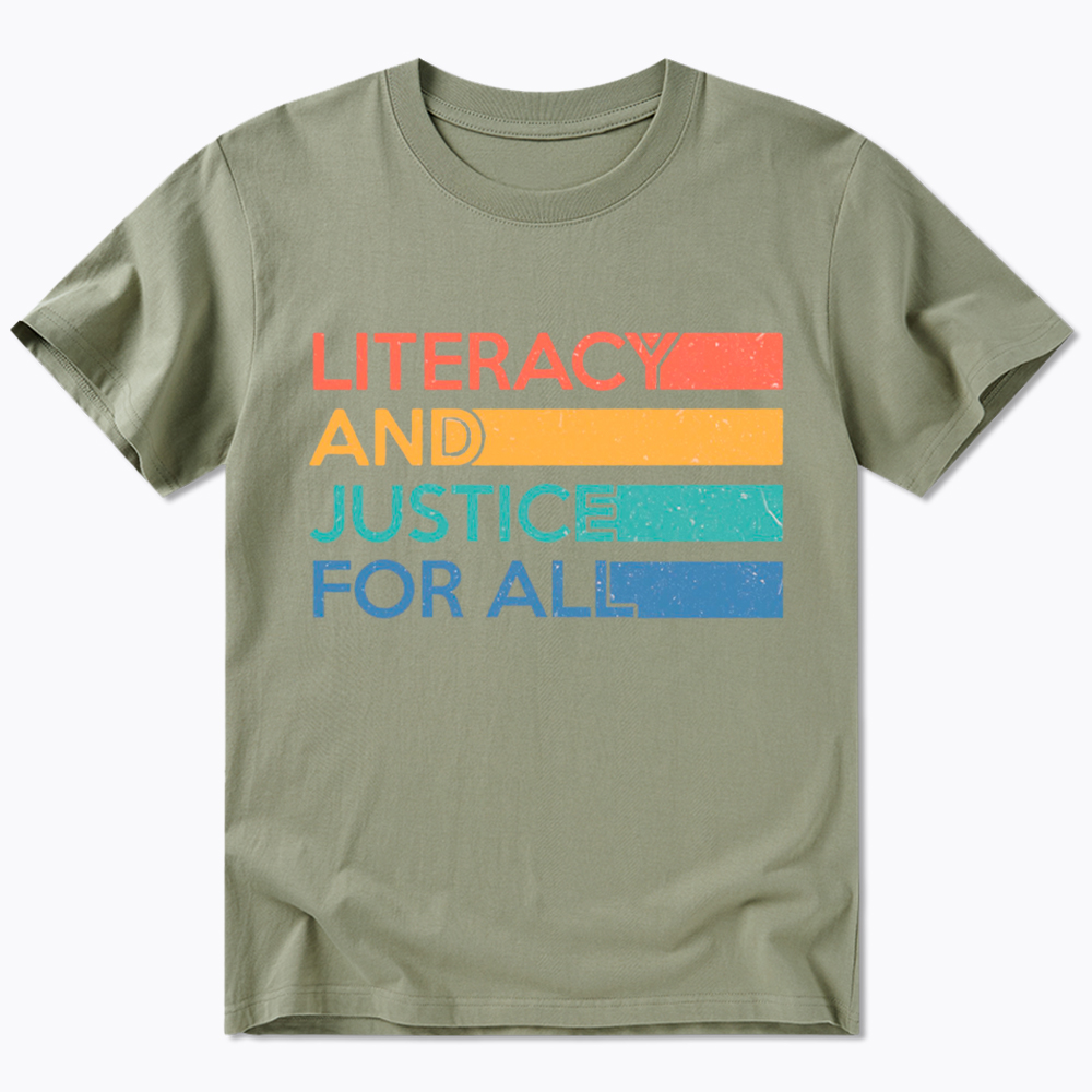 Literacy and Justice For All Classic T-Shirt
