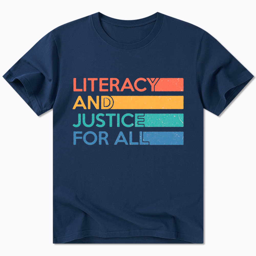 Literacy and Justice For All Classic T-Shirt