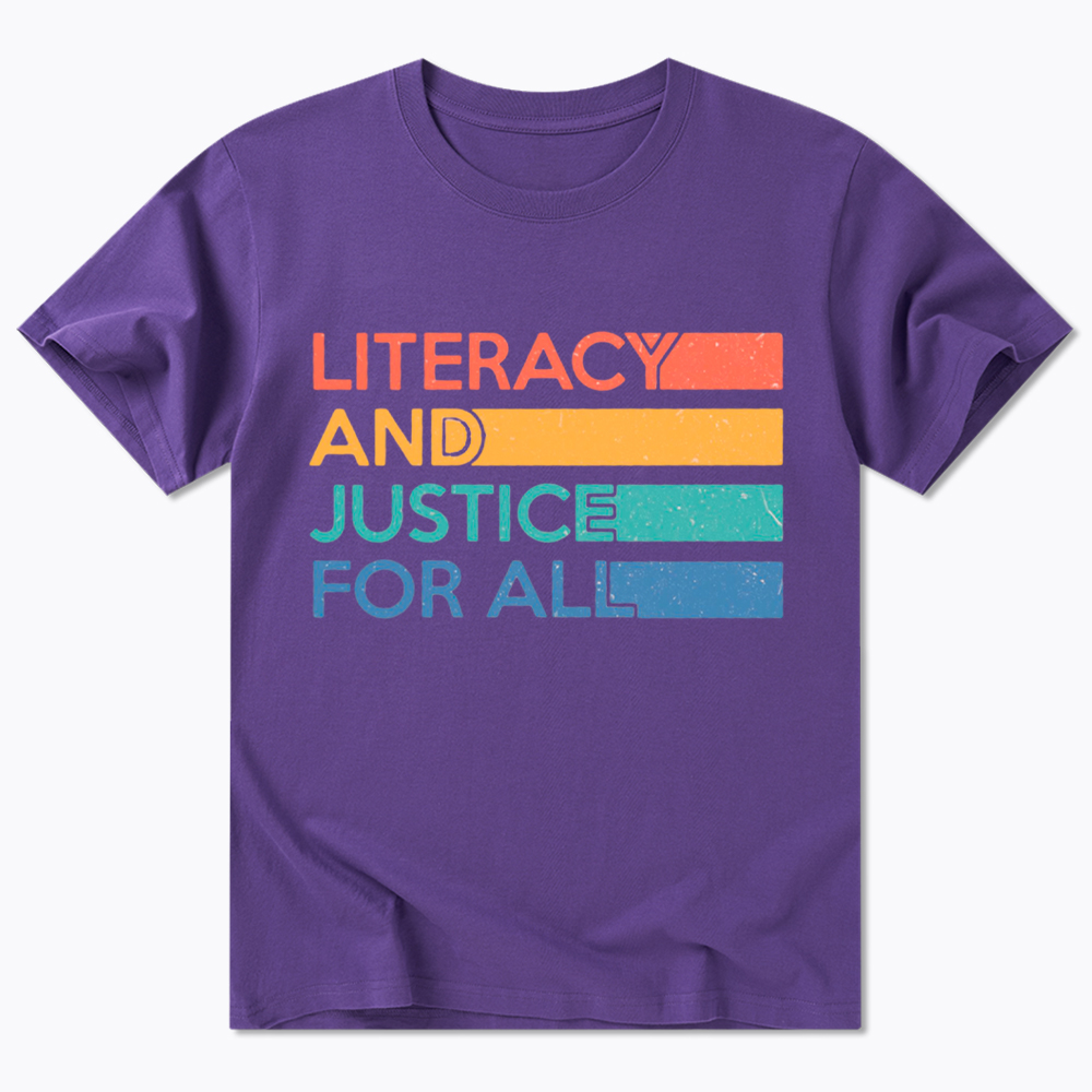 Literacy and Justice For All Classic T-Shirt